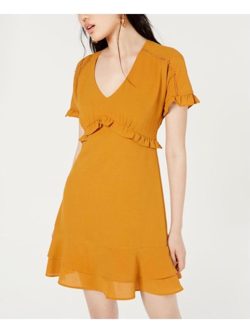 City Vibe Mustard Yellow Dress Size XS